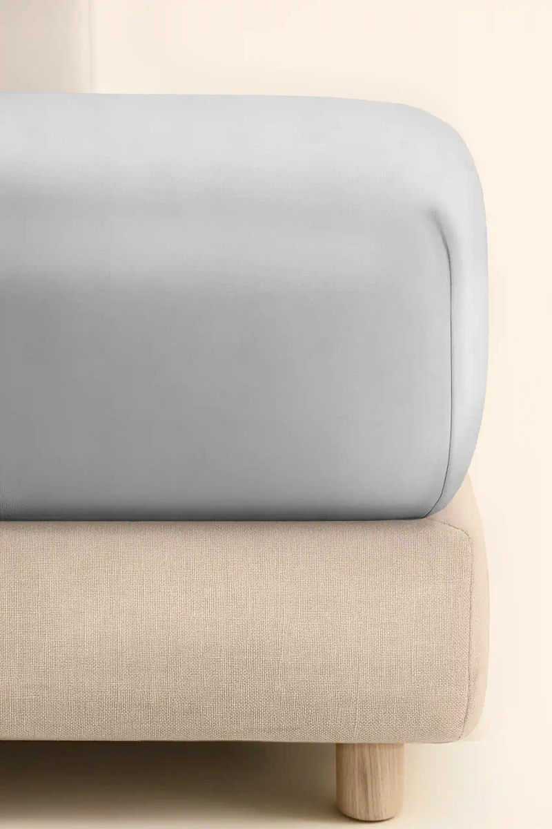 Prześcieradło Jersey Szare Z Gumką