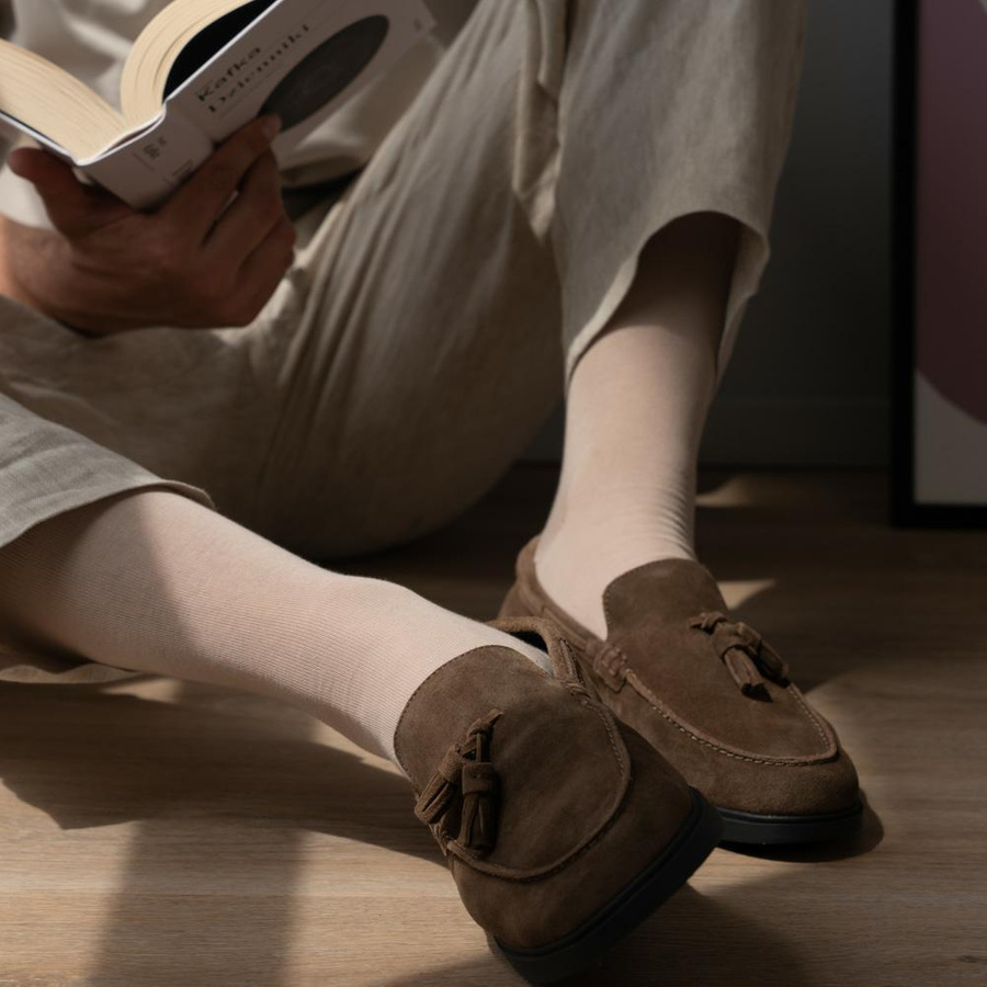 Skarpety Męskie garniturowe cienkie gładkie Art. 056