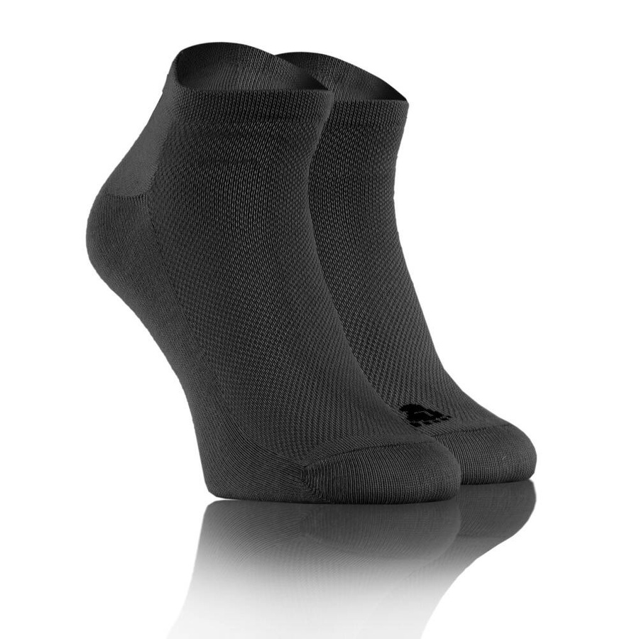 Grafitowe sportowe skarpety 3/4 unisex 90% bawełna Simply Sesto Senso – komfort i ochrona