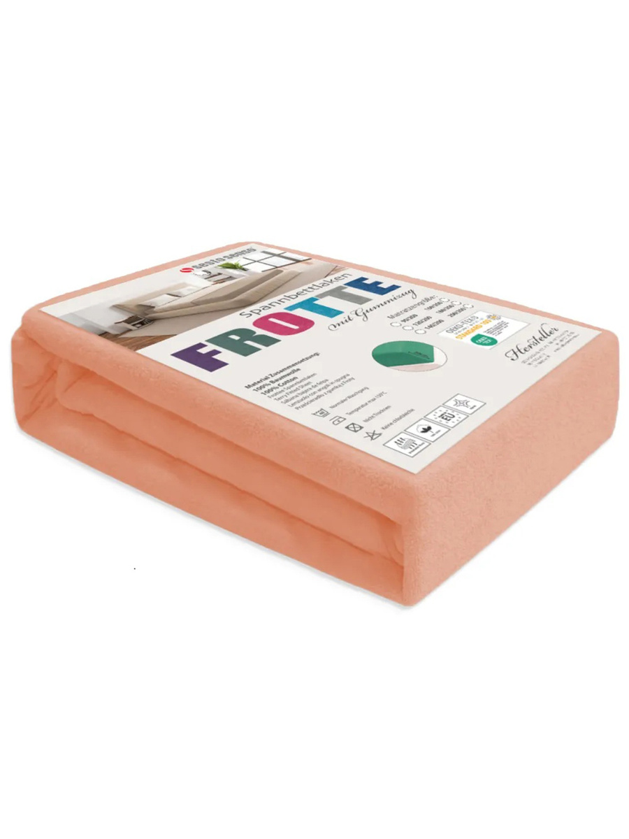 Różowe elastyczne prześcieradło z gumką frotte 100% bawełna Sesto Senso – komfortowy sen