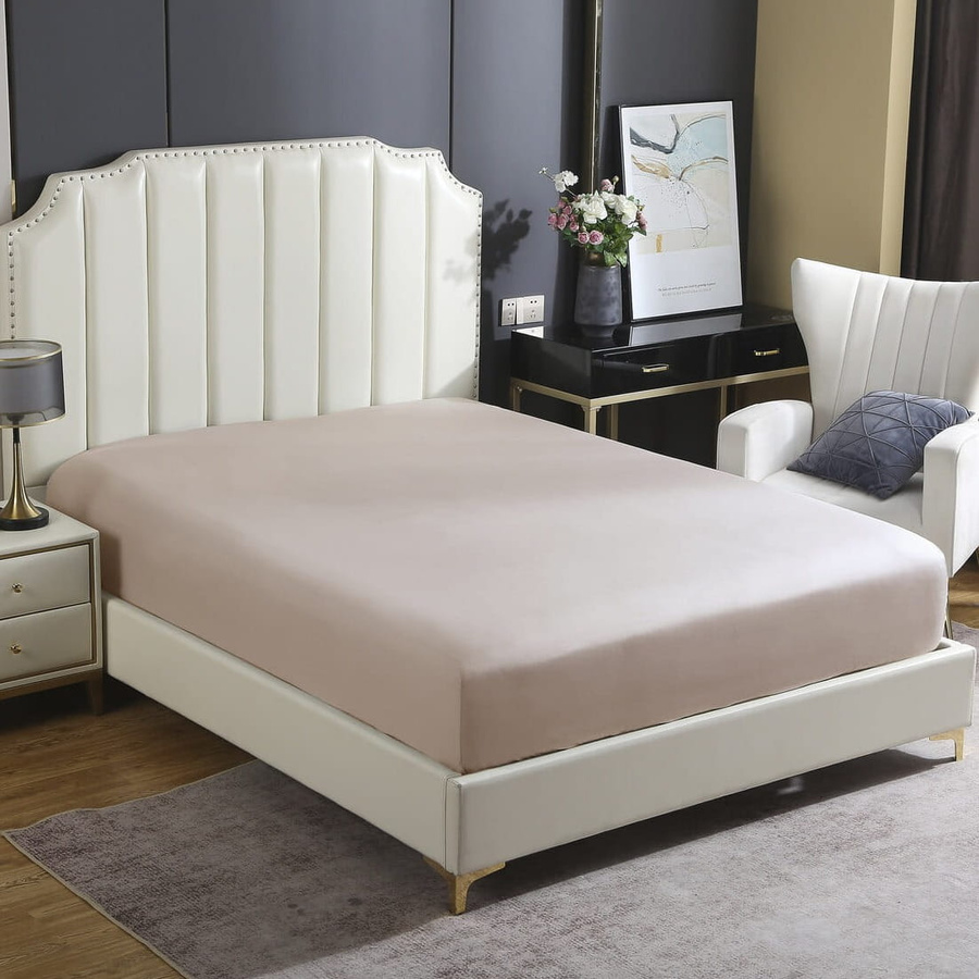 PRZEŚCIERADŁO SATYNA KASZMIROWE