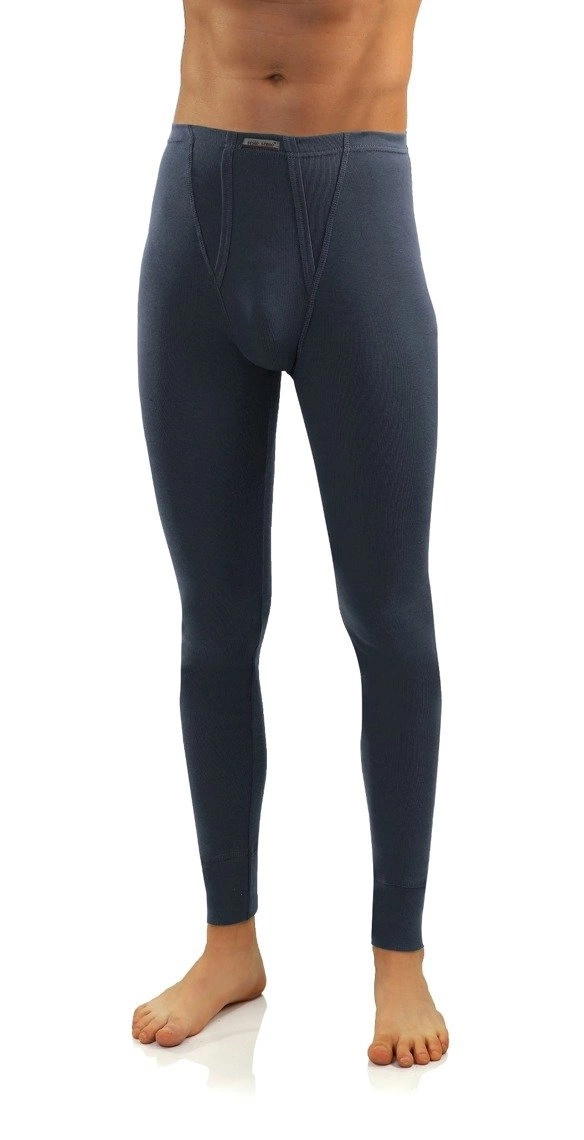 Szary ciepły komplet bielizny męskiej 100% bawełna Sesto Senso – idealny na zimne dni.