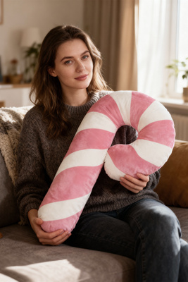 Poduszka Świąteczna Laska Cukrowa