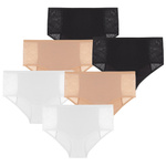 Figi damskie maxi bikini z koronką M-3XL 6-pak