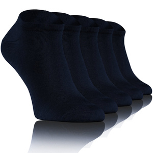 Granatowe antybakteryjne stopki damskie/męskie 76% bambus Sesto Senso – komfort noszenia
