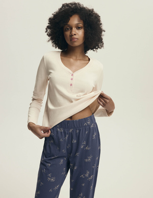 Piżama damska Henderson 43698 ecru