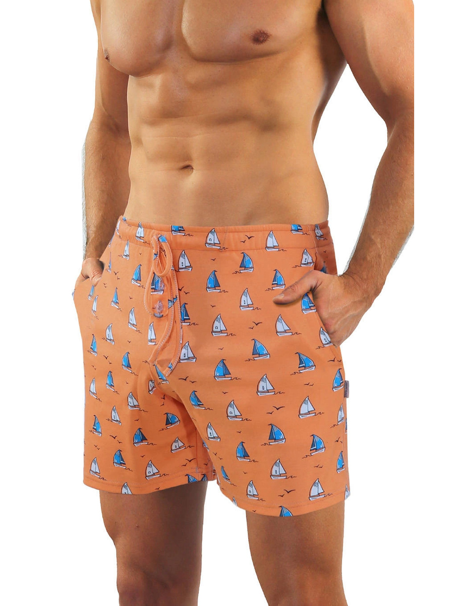 Piżama Męska Krótki Rękaw Krótkie Spodenki