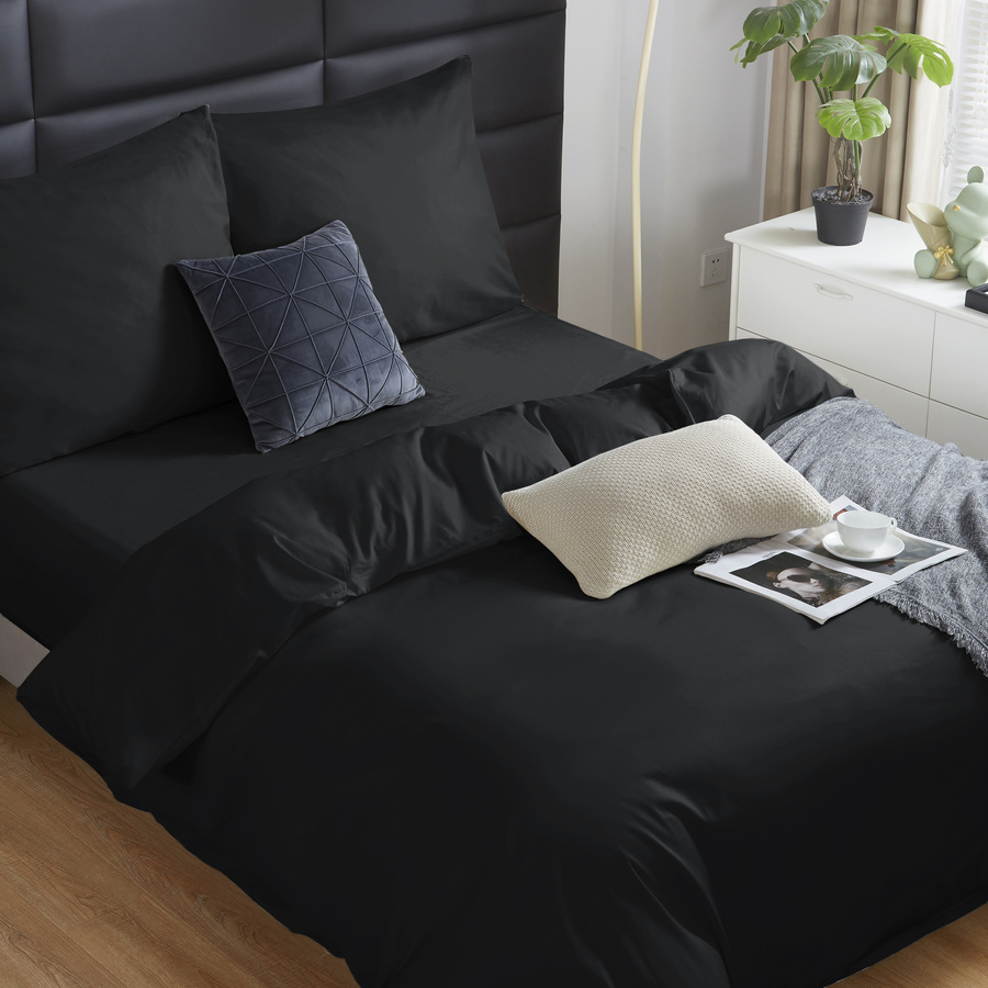POŚCIEL SATYNA CZARNA