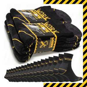 9X polskie Skarpety Robocze 3/4 Krótkie męskie WORK mega mocne