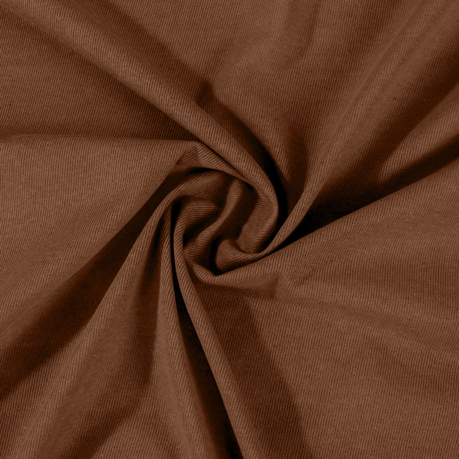 Brązowe elastyczne prześcieradło z gumką 80% bawełna Jersey Sesto Senso – komfort snu