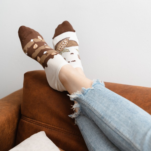 kolorowe stopki Damskie/Męskie Kakao More Fashion