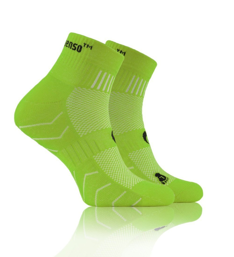 Zielone skarpety sportowe 3/4 unisex 88% Bawełna AMZ Sesto Senso – komfort i wygoda