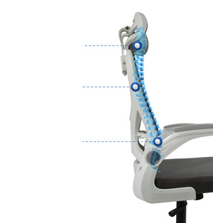 Fotel biurowy V1 ciemny szary