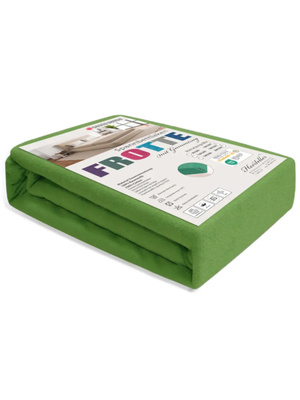 Zielone elastyczne prześcieradło z gumką frotte 100% bawełna Sesto Senso – komfortowy sen