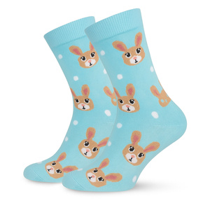 Skarpetki damskie Króliki i kropki