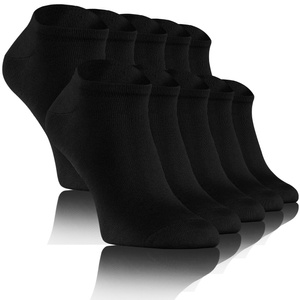Czarne skarpetki stopki damskie męskie 10-pak 76% bambus Sesto Senso – komfort i świeżość