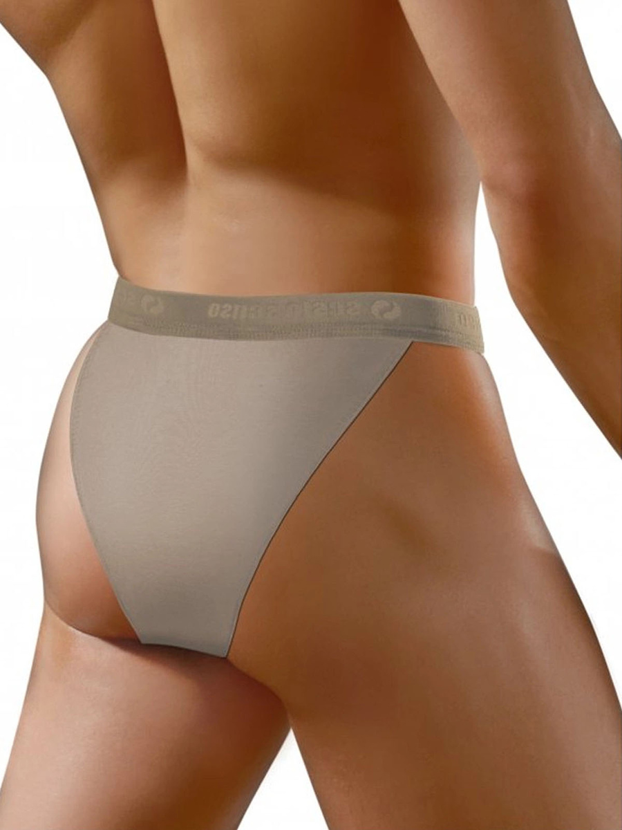 Beżowe sportowe slipy męskie 95% bawełna Puma Tanga Sesto Senso – komfort i styl.