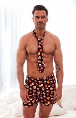 Krawat męski   Chocolat 111/001