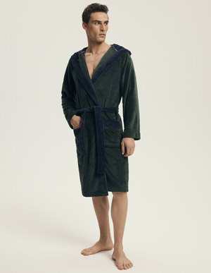 Szlafrok męski 43377 brązowy