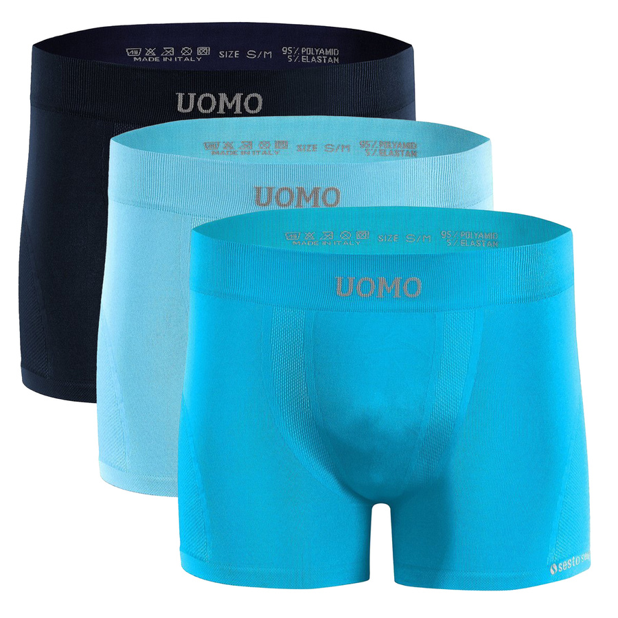 3x Bezszwowe Bokserki Męskie sportowe SOLAR UOMO
