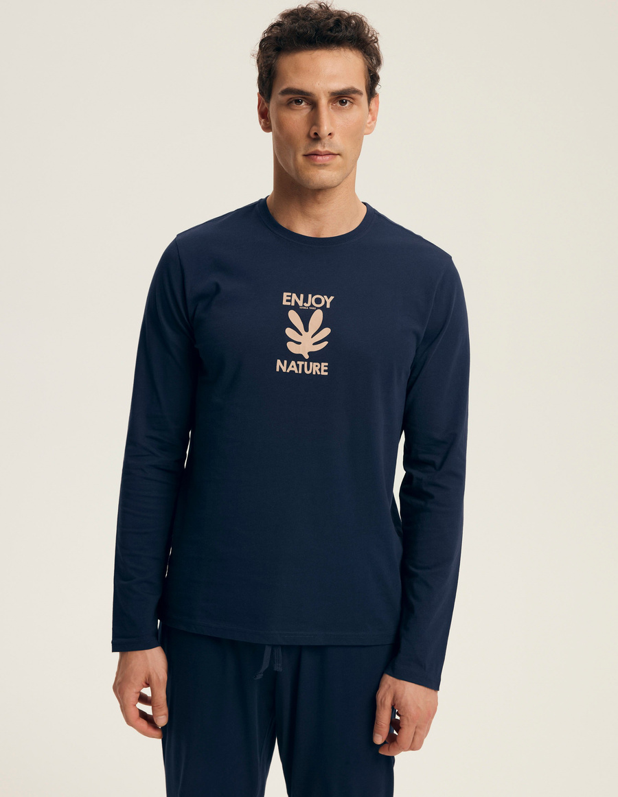 Piżama męska 43467 dark blue