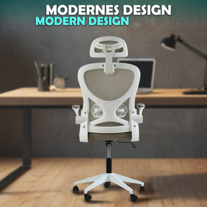 Fotel biurowy V1 jasny szary