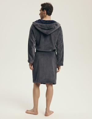 Szlafrok męski 43377 grey