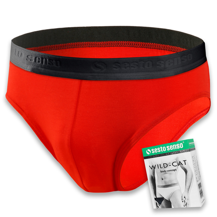 4x Slipy Męskie Bawełniane WILD CAT