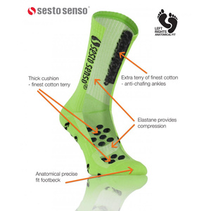 Zielone skarpety sportowe treningowe 3-pak 88% bawełna SKB02 Sesto Senso – maksymalny komfort