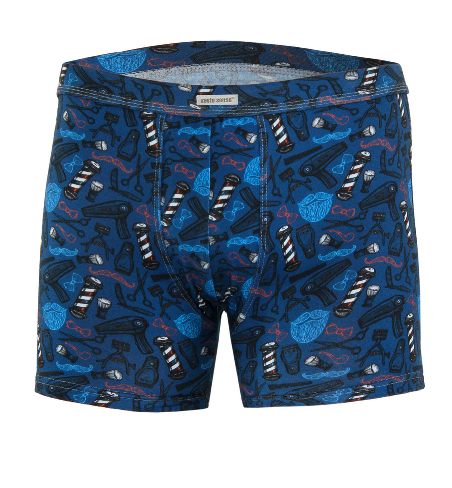 Kolorowe zabawne bokserki męskie 95% bawełna Funny 09 Sesto Senso – wyraź swój styl