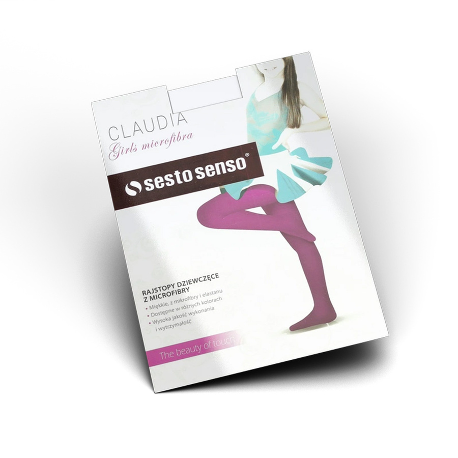Kryjące miękkie rajstopy dziewczęce 40 DEN Claudia Sesto Senso – komfort przez cały rok