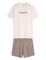 Damska piżama bawełniana 43176 biała