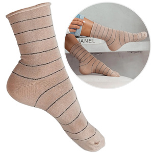 Skarpetki Bezuciskowe w Cienki Paski