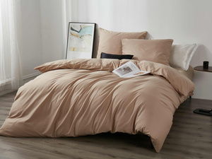 POŚCIEL SATYNA QUEEN PREMIUM BEŻ