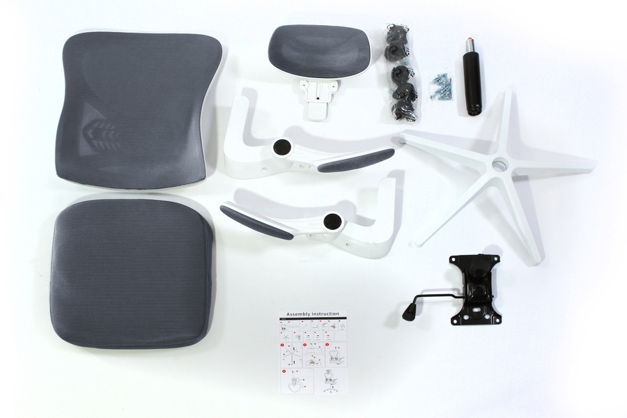 Fotel biurowy V1 ciemny szary