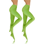 2x Kolorowe rajstopy kryjące z microfibry Hiver 40DEN