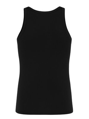 Koszulka Na Ramiączkach Męska Czarna w Prążek 3 Pack