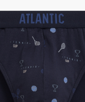 Granatowe bawełniane slipy męskie 95% bawełna model 3MP-171 Atlantic – komfort na co dzień