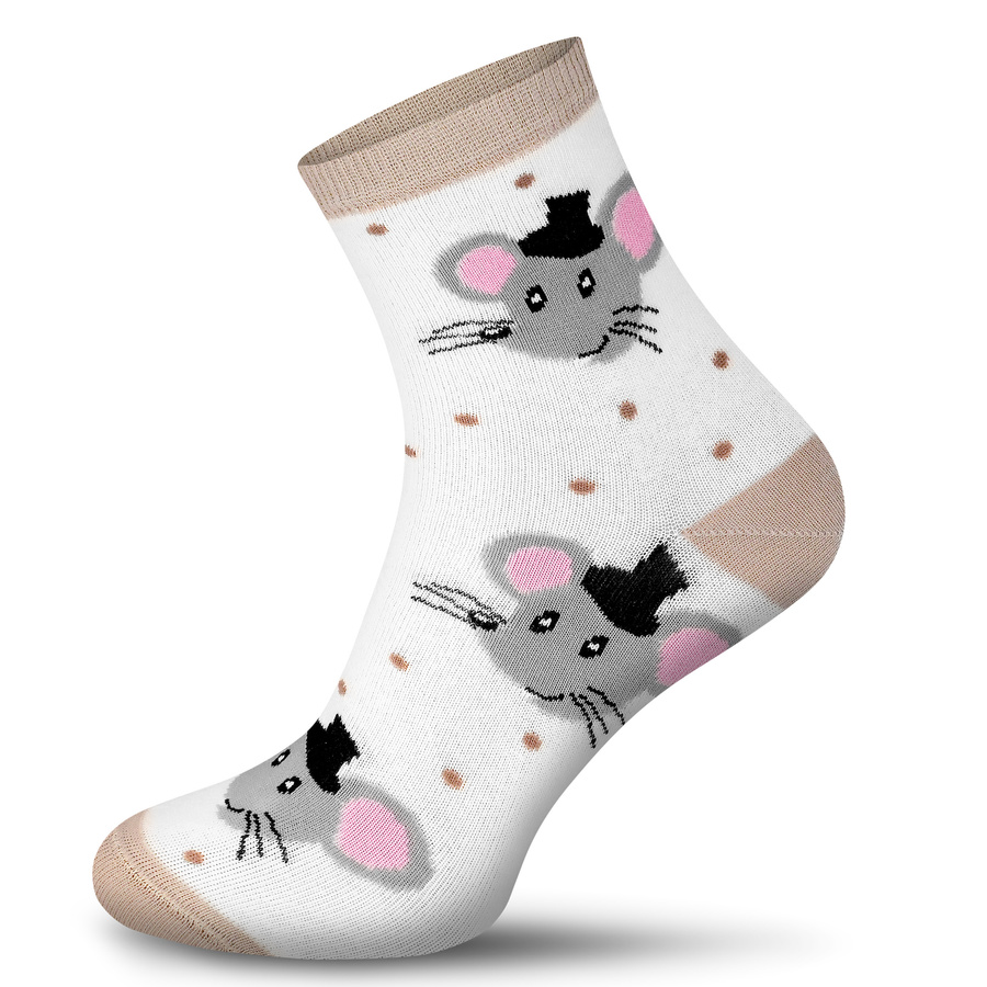 Skarpetki damskie nie do pary Myszki