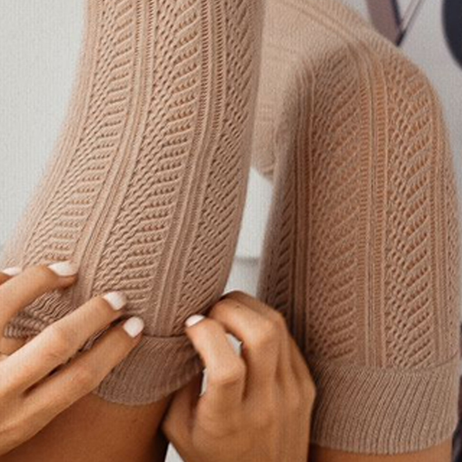 Zakolanówki Ażurowe Jodełka 347