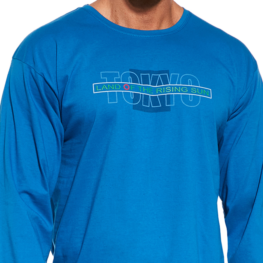 Piżama Męska Długi Rękaw 124