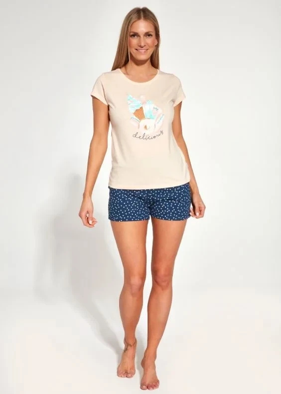 Piżama damska krótki rękaw 628 Cornette