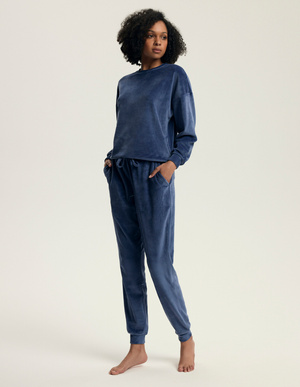 Damski komplet piżamowy Henderson 43722 dark blue