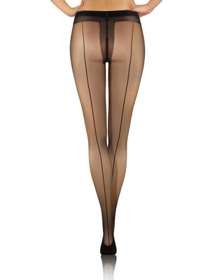 2X Rajstopy damskie ze szwem z tyłu Riga