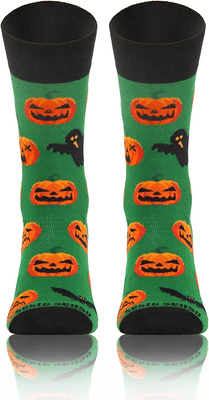 Długie Skarpetki Kolorowe Bawełniane Unisex 90% Bawełna z Zabawnym Wzorem Sesto Senso