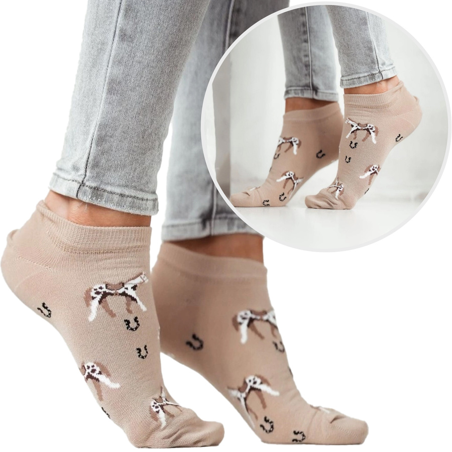 Stopki Konie 1146.021, Kolor czarny 2, Rozmiar 37-41