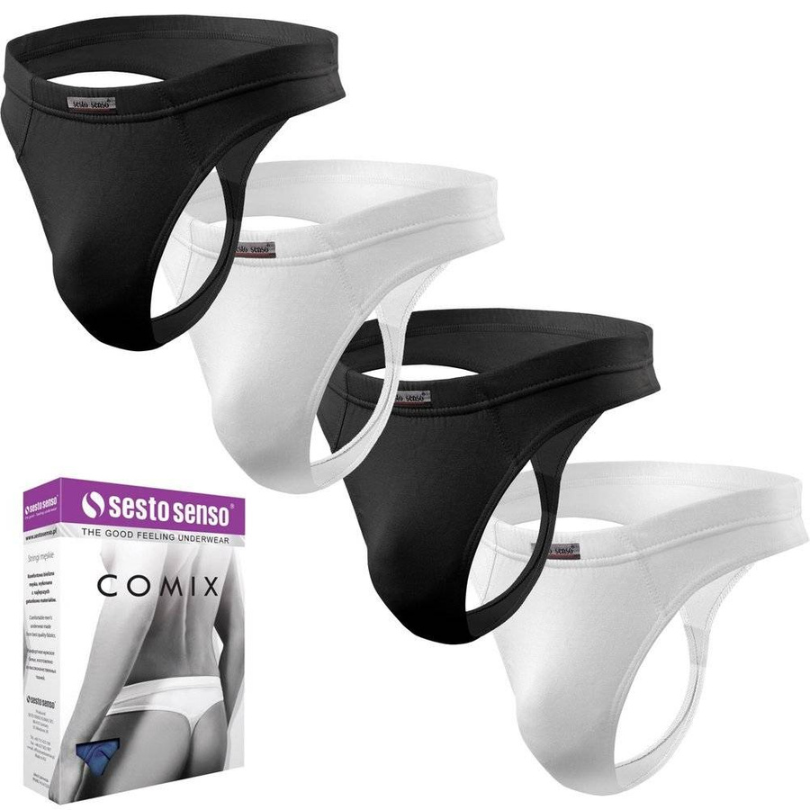 4X Stringi męskie z micromodalu Comix