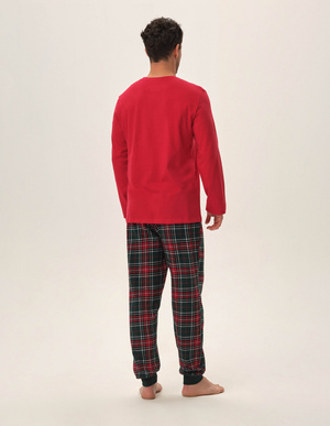 Męska piżama Honest 41914 czerwona