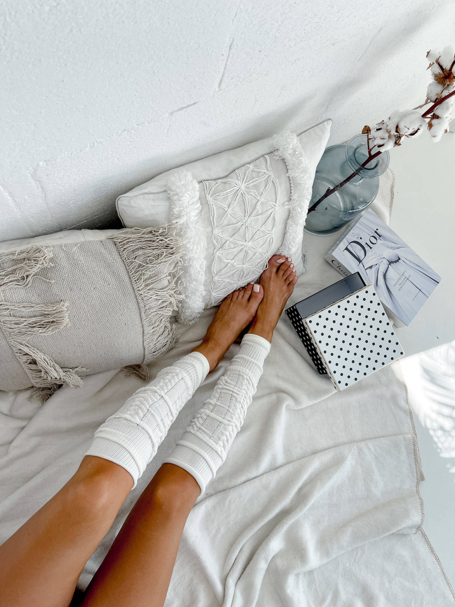 Getry Ocieplacze Bawełniane Ażurowe