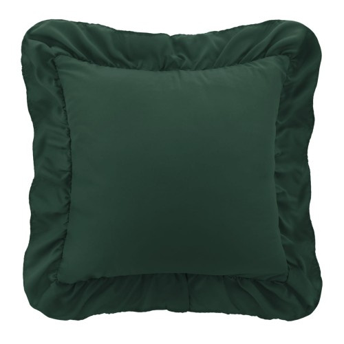 Zielona pikowana poszewka dekoracyjna RUFFY Spod Igły i Nitki – upiększenie wnętrza